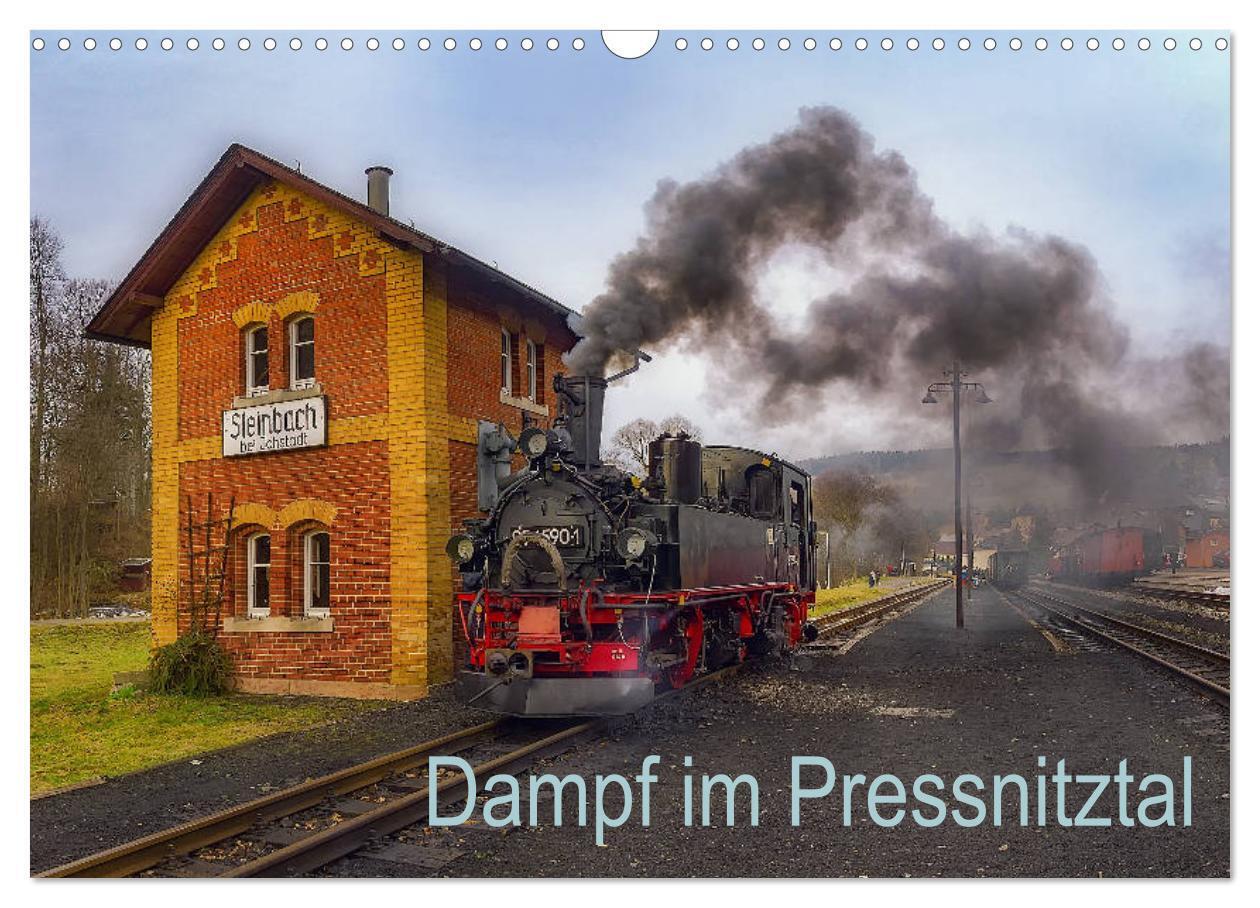 Dampf im Pressnitztal (Wandkalender 2024 DIN A3 quer), CALVENDO Monatskalender