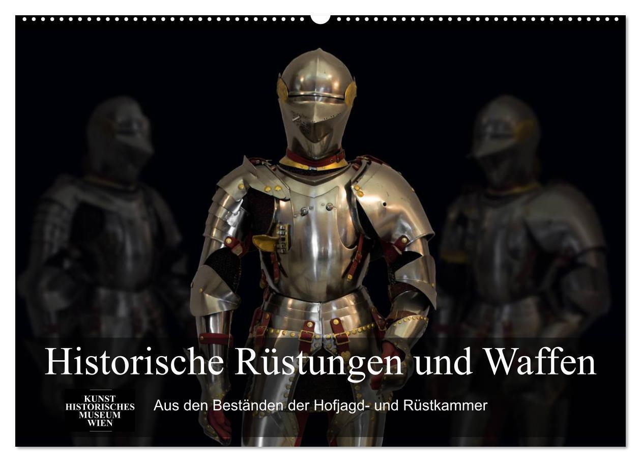 Historische Rüstungen und Waffen (Wandkalender 2024 DIN A2 quer), CALVENDO Monatskalender