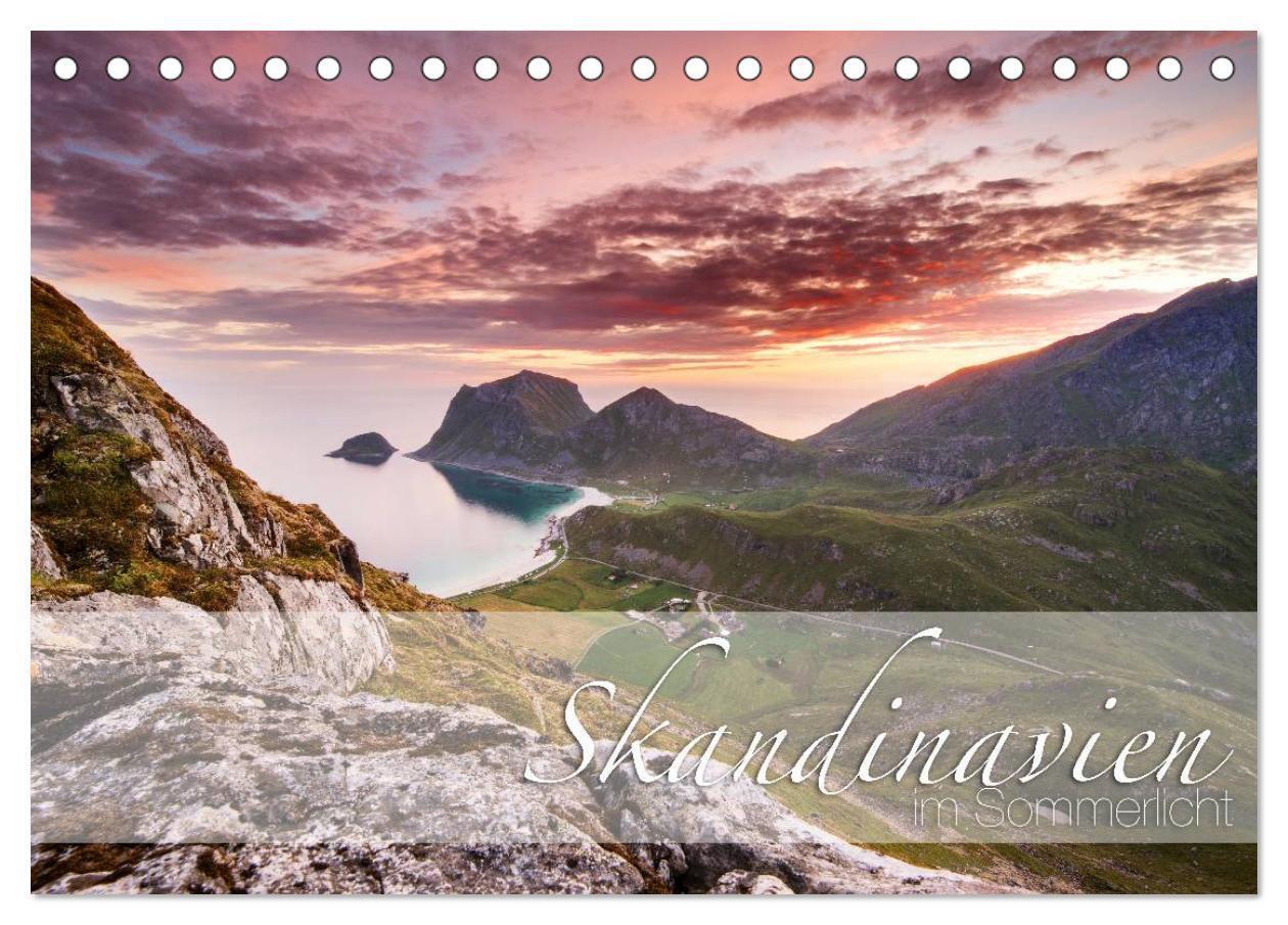 Skandinavien im Sommerlicht (Tischkalender 2024 DIN A5 quer), CALVENDO Monatskalender