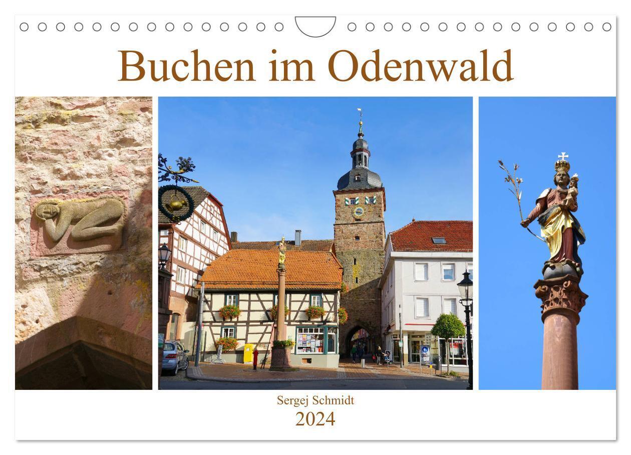 Buchen im Odenwald (Wandkalender 2024 DIN A4 quer), CALVENDO Monatskalender