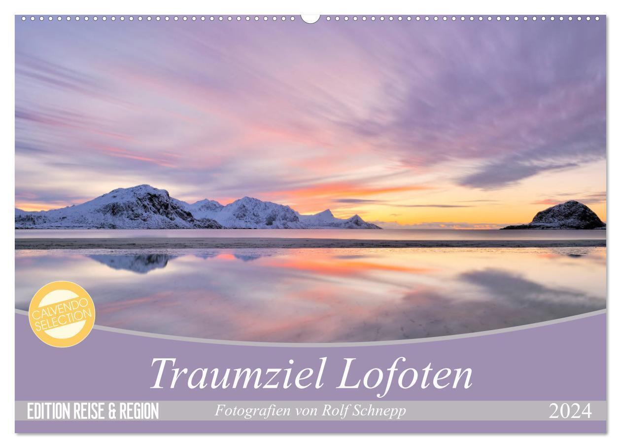 Traumziel Lofoten (Wandkalender 2024 DIN A2 quer), CALVENDO Monatskalender