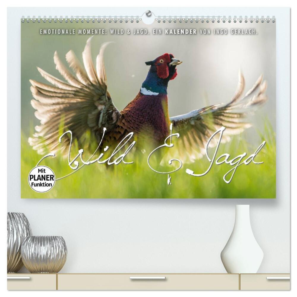 Emotionale Momente: Wild und Jagd. (hochwertiger Premium Wandkalender 2024 DIN A2 quer), Kunstdruck in Hochglanz