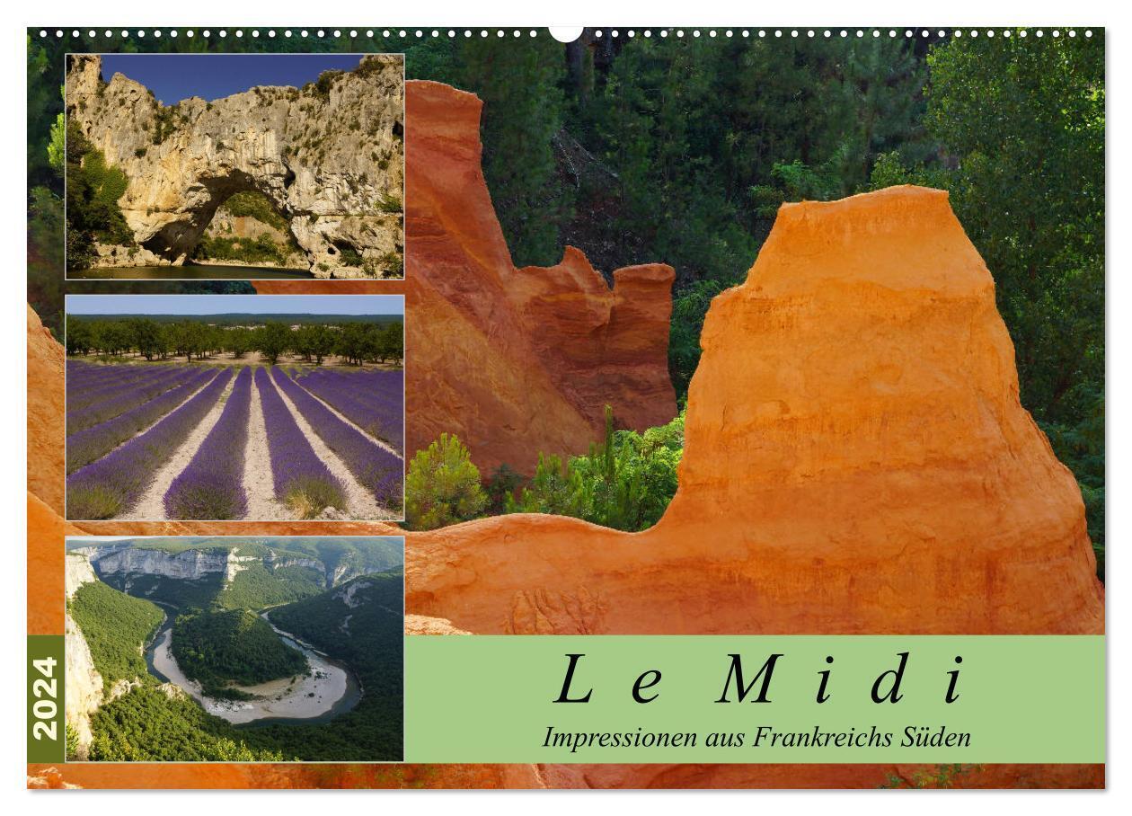 Le Midi - Impressionen aus Frankreichs Süden (Wandkalender 2024 DIN A2 quer), CALVENDO Monatskalender