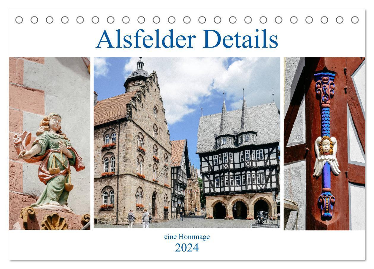 Alsfelder Details - eine Hommage (Tischkalender 2024 DIN A5 quer), CALVENDO Monatskalender