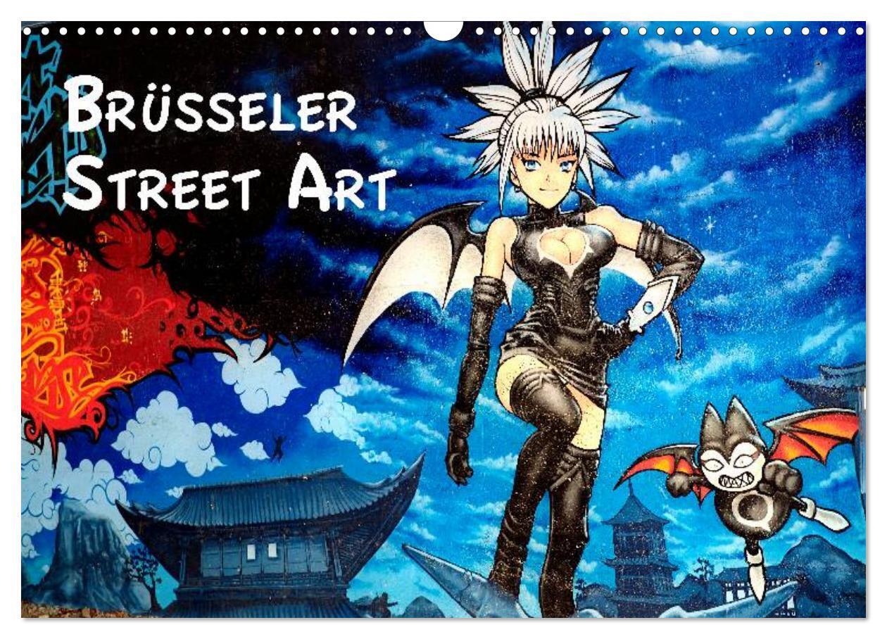 Brüsseler Street Art (Wandkalender 2024 DIN A3 quer), CALVENDO Monatskalender