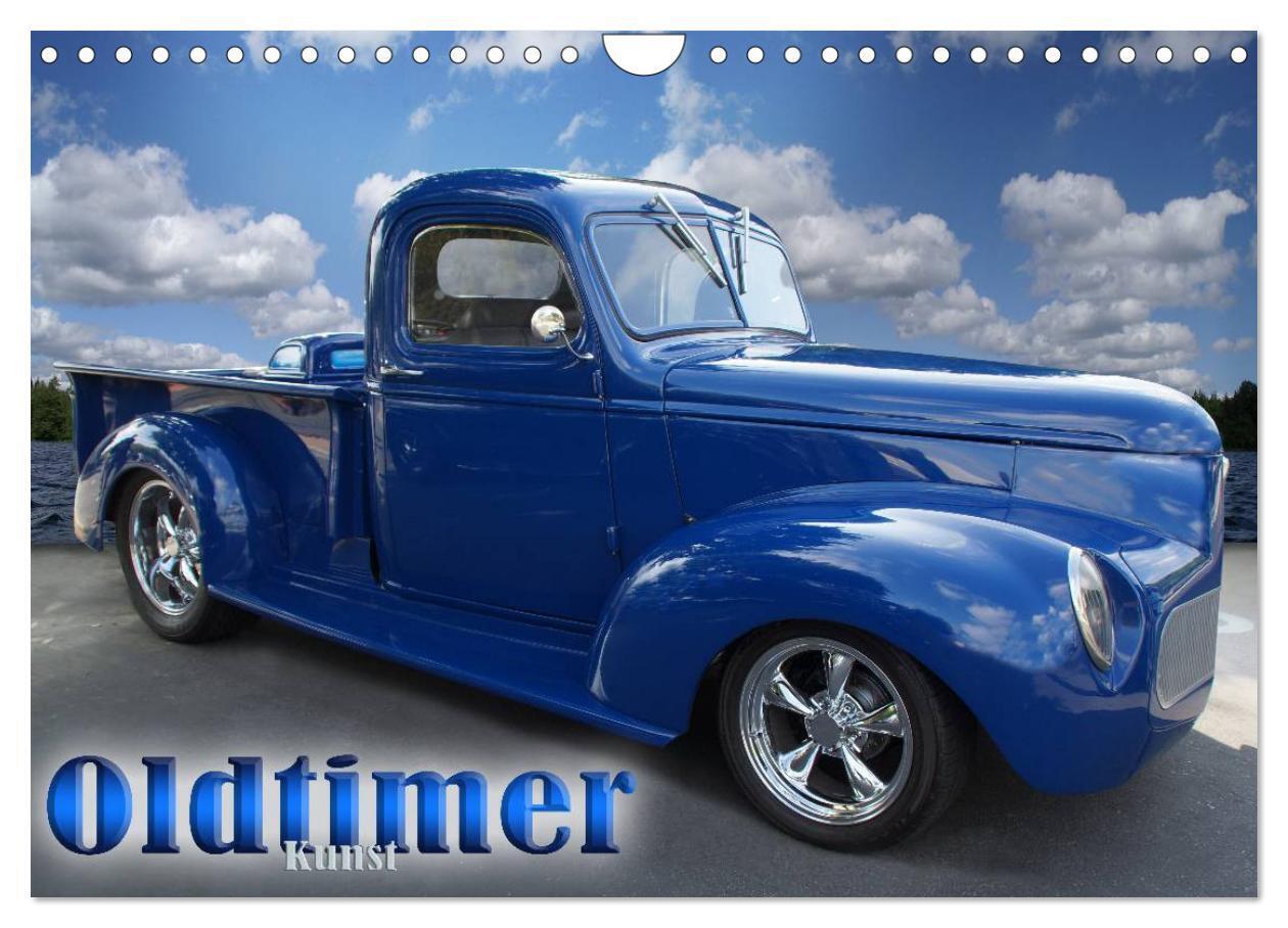 Oldtimer-Kunst (Wandkalender 2024 DIN A4 quer), CALVENDO Monatskalender