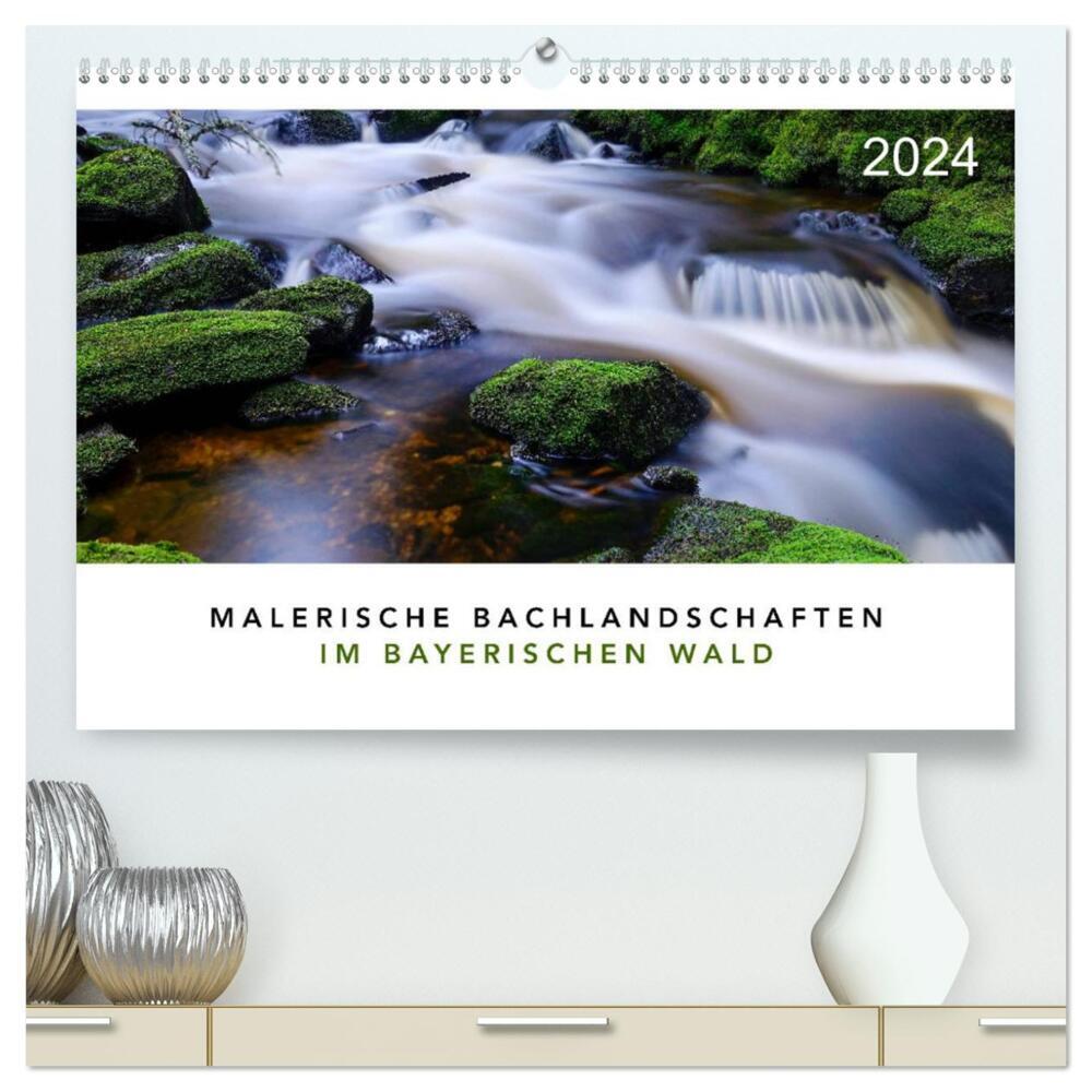 Malerische Bachlandschaften im Bayerischen Wald (hochwertiger Premium Wandkalender 2024 DIN A2 quer), Kunstdruck in Hochglanz