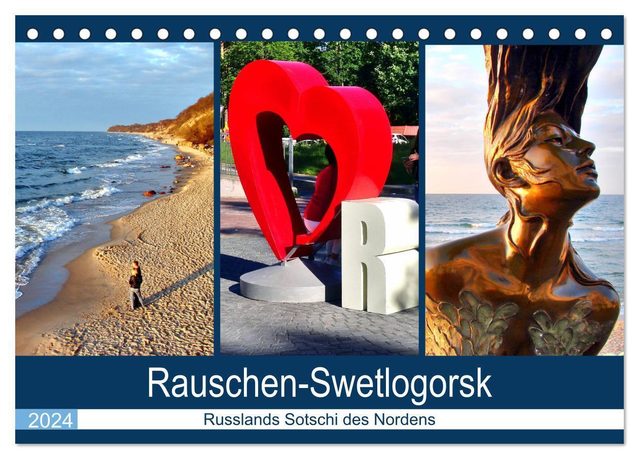 Rauschen-Swetlogorsk - Russlands Sotschi des Nordens (Tischkalender 2024 DIN A5 quer), CALVENDO Monatskalender