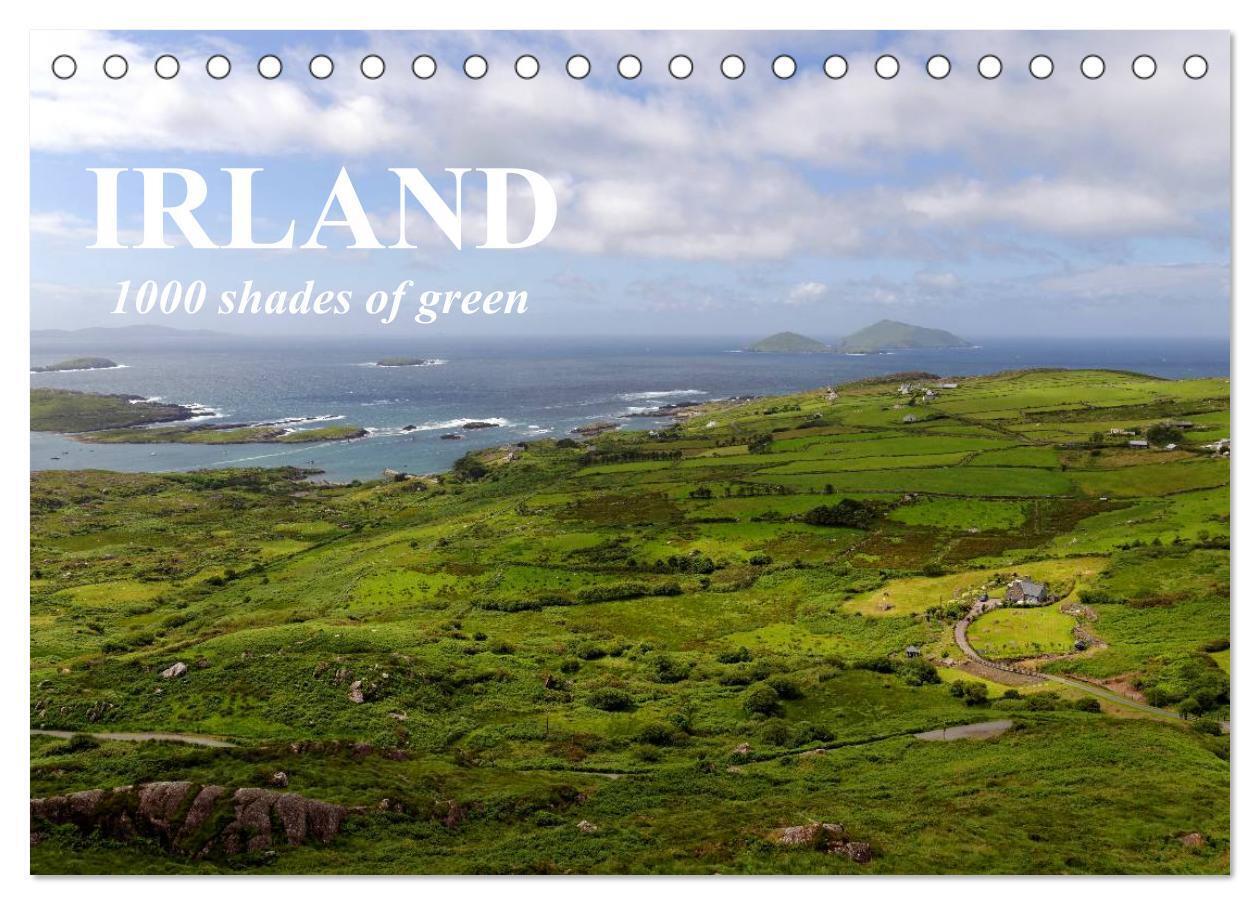 IRLAND. 1000 shades of green (Tischkalender 2024 DIN A5 quer), CALVENDO Monatskalender