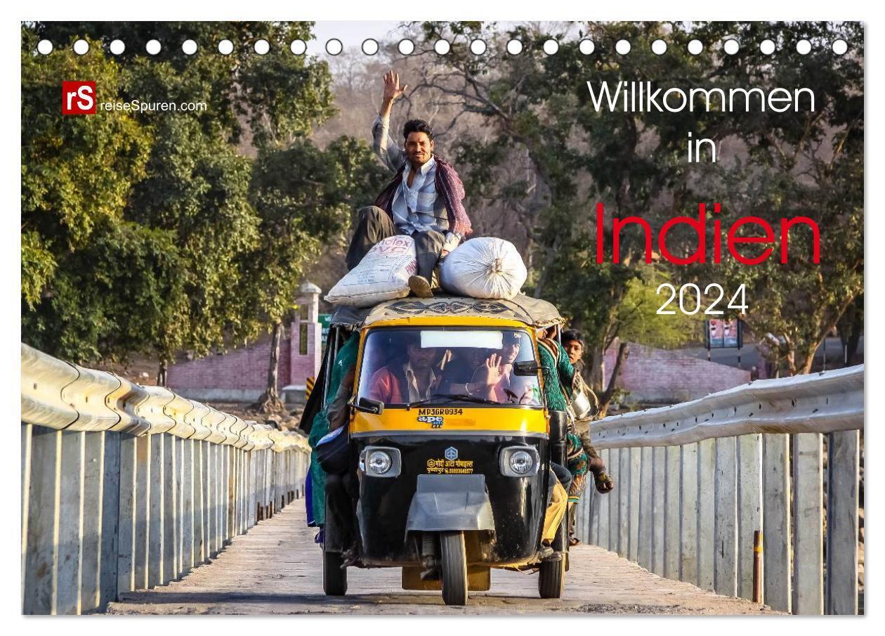 Willkommen in Indien 2024 (Tischkalender 2024 DIN A5 quer), CALVENDO Monatskalender