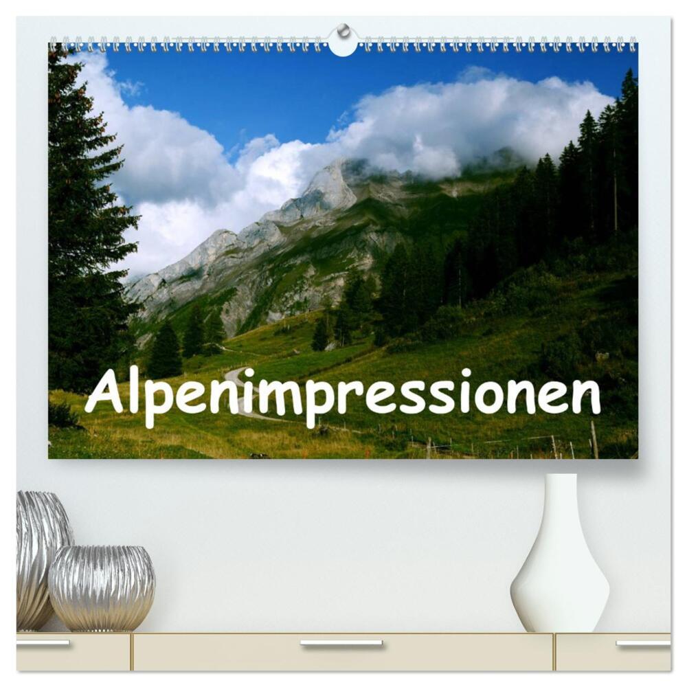 Alpenimpressionen, Region Schweiz/Frankreich (hochwertiger Premium Wandkalender 2024 DIN A2 quer), Kunstdruck in Hochglanz