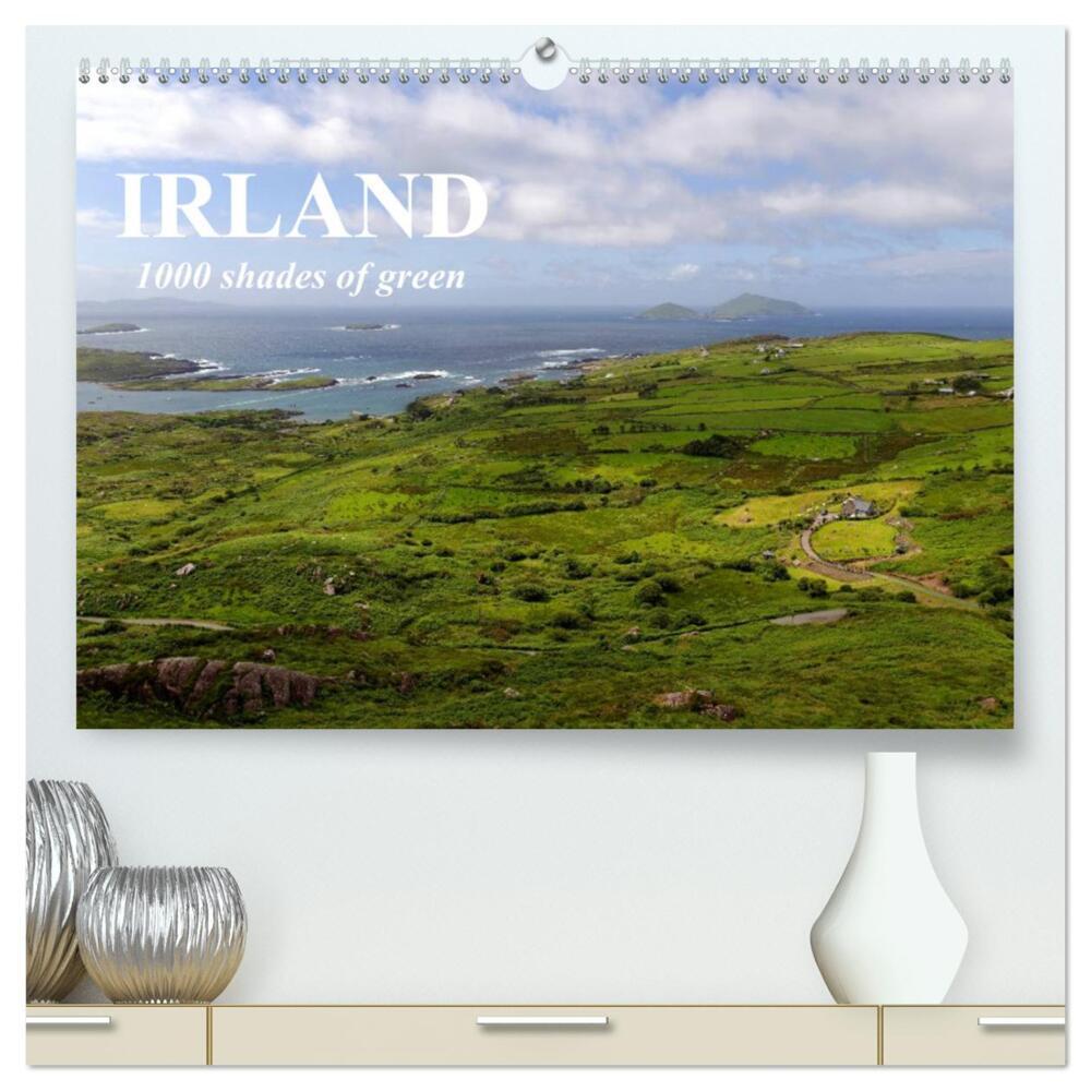 IRLAND. 1000 shades of green (hochwertiger Premium Wandkalender 2024 DIN A2 quer), Kunstdruck in Hochglanz