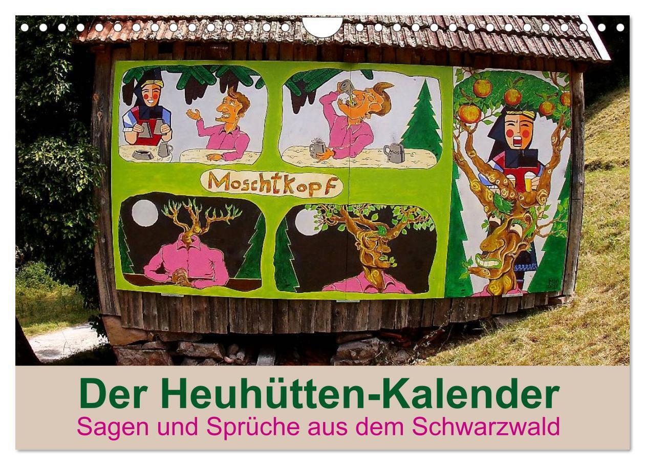 Der Heuhütten-Kalender (Wandkalender 2024 DIN A4 quer), CALVENDO Monatskalender