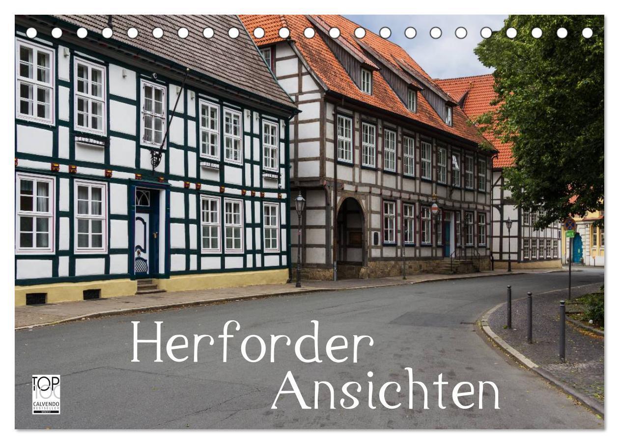 Herforder Ansichten (Tischkalender 2024 DIN A5 quer), CALVENDO Monatskalender