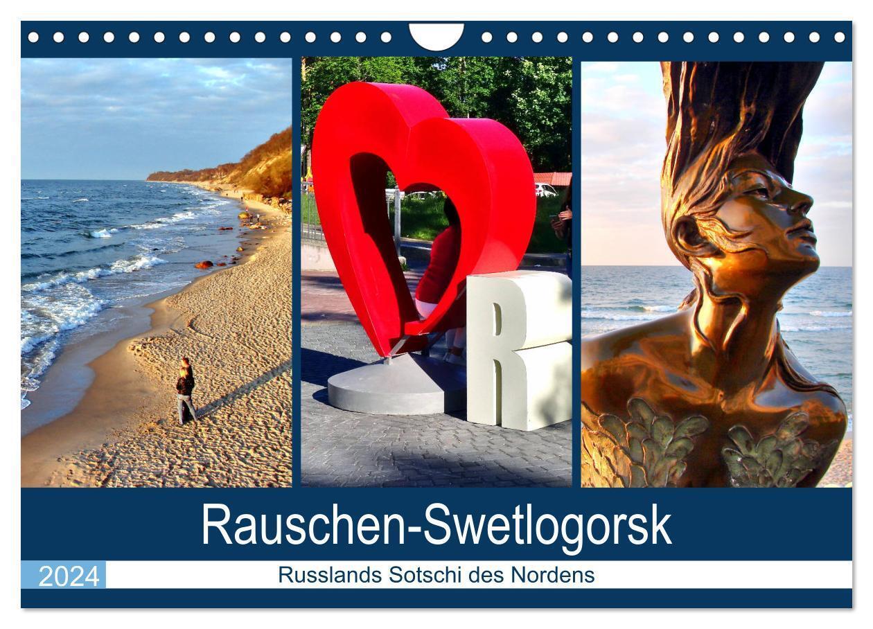 Rauschen-Swetlogorsk - Russlands Sotschi des Nordens (Wandkalender 2024 DIN A4 quer), CALVENDO Monatskalender