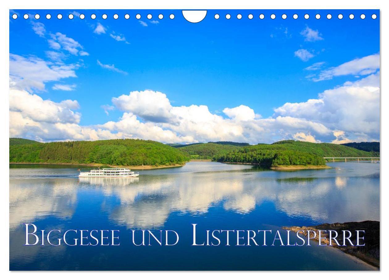 Biggesee und Listertalsperre (Wandkalender 2024 DIN A4 quer), CALVENDO Monatskalender