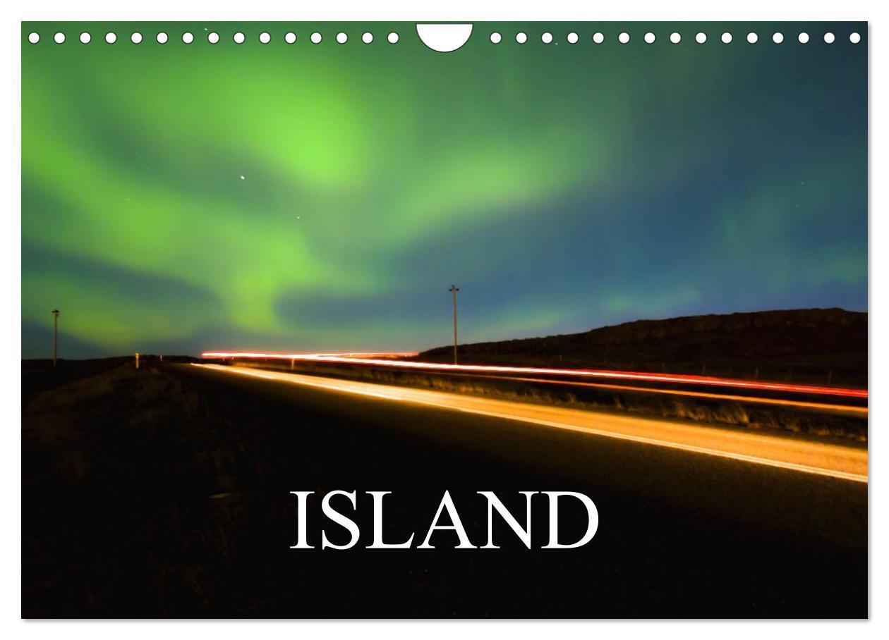 Island (Wandkalender 2024 DIN A4 quer), CALVENDO Monatskalender