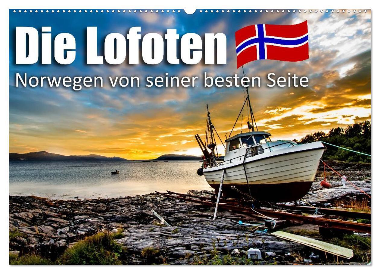 Die Lofoten - Norwegen von seiner besten Seite (Wandkalender 2024 DIN A2 quer), CALVENDO Monatskalender