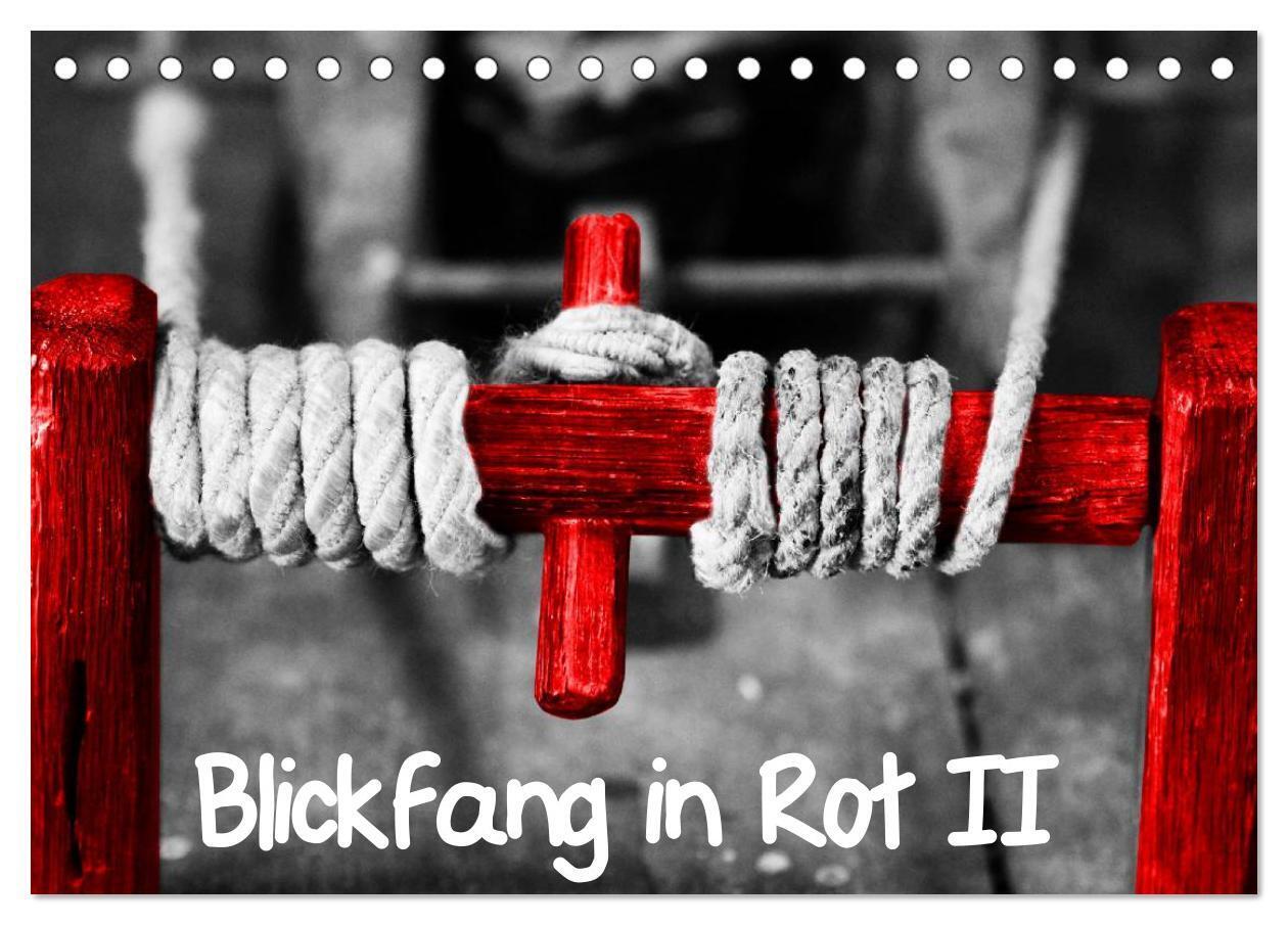 Blickfang in Rot (Tischkalender 2024 DIN A5 quer), CALVENDO Monatskalender