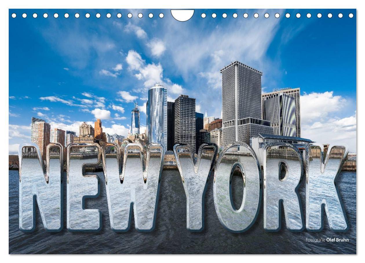 New York (Wandkalender 2024 DIN A4 quer), CALVENDO Monatskalender