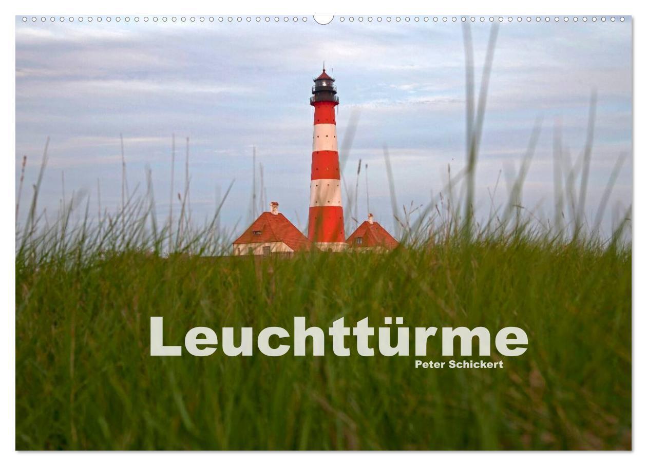 Leuchttürme (Wandkalender 2024 DIN A2 quer), CALVENDO Monatskalender