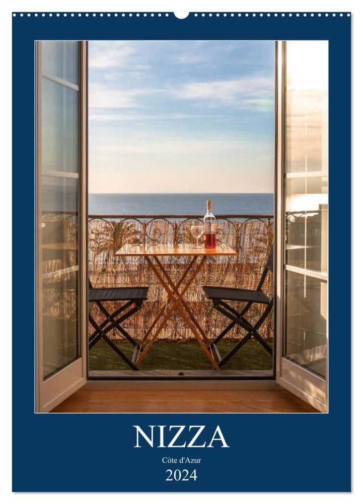 Nizza - Cote d'Azur 2024 (Wandkalender 2024 DIN A2 hoch), CALVENDO Monatskalender