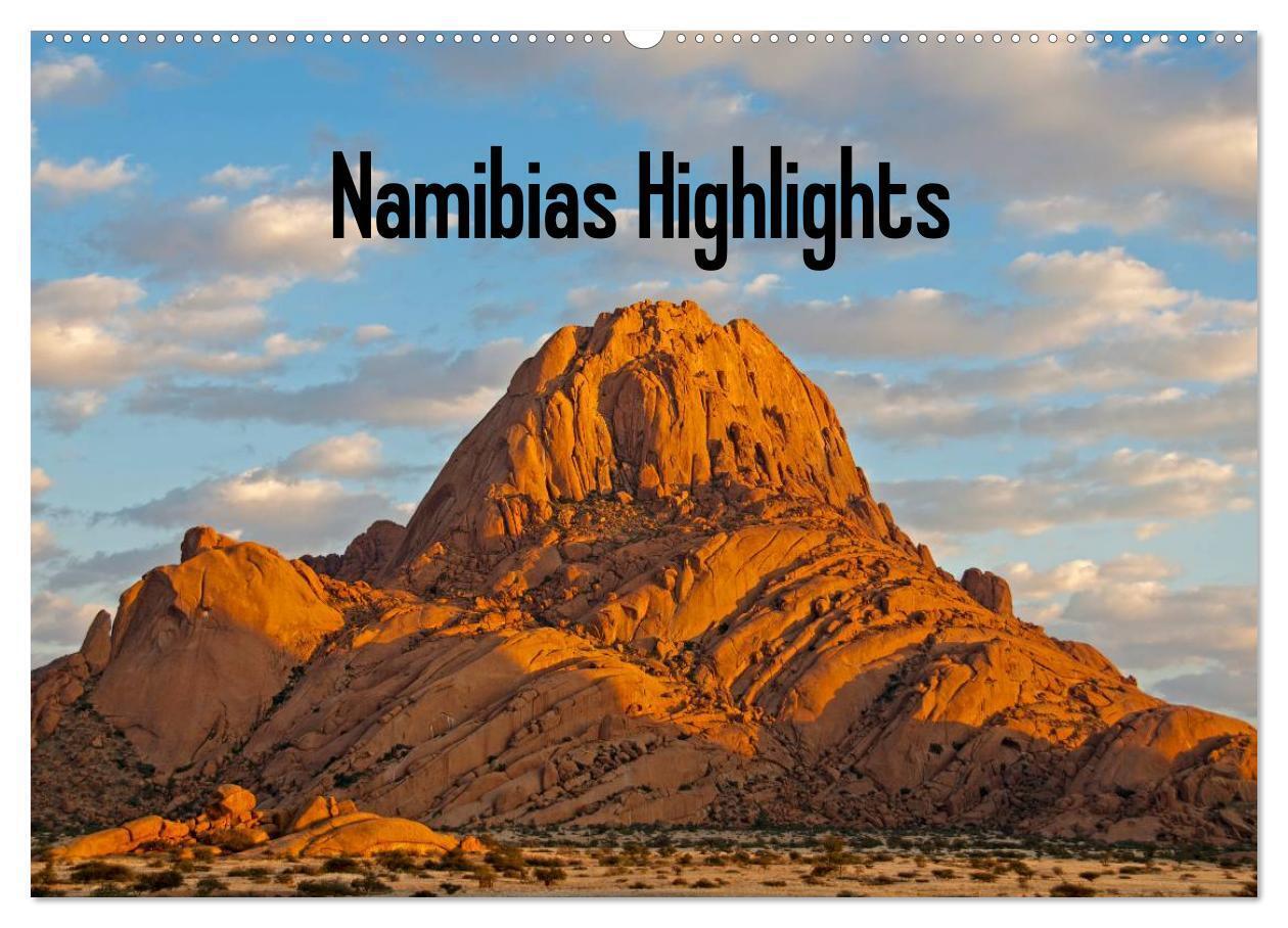 Namibias Highlights (Wandkalender 2024 DIN A2 quer), CALVENDO Monatskalender