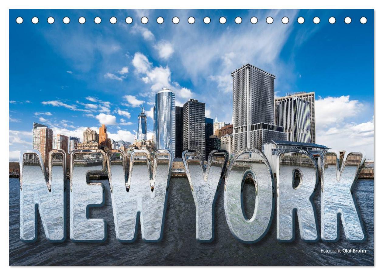 New York (Tischkalender 2024 DIN A5 quer), CALVENDO Monatskalender