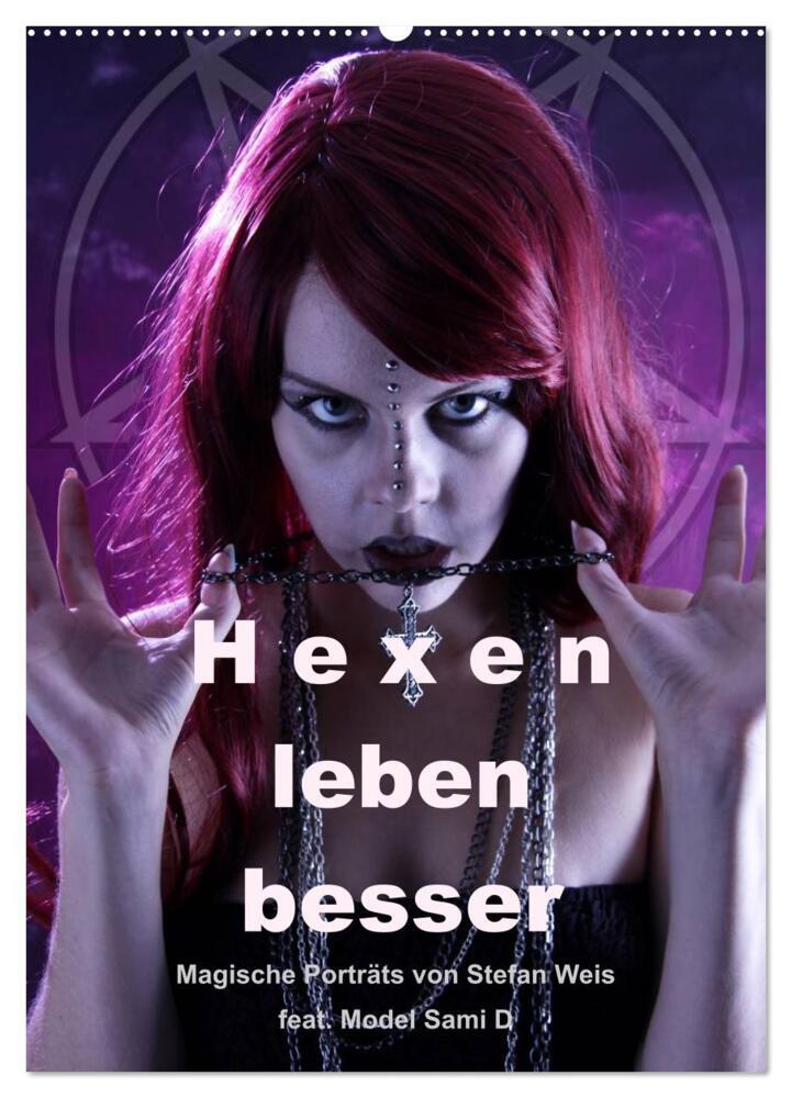Hexen leben besser (Wandkalender 2024 DIN A2 hoch), CALVENDO Monatskalender