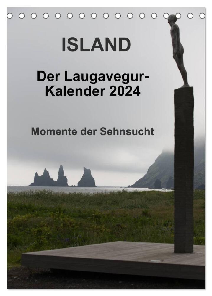 Island - Der Laugavegur-Kalender 2024 (Tischkalender 2024 DIN A5 hoch), CALVENDO Monatskalender