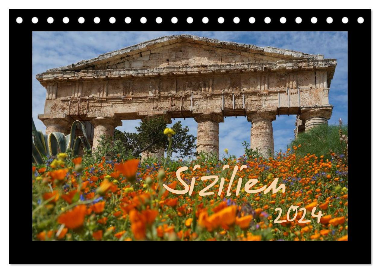 Sizilien (Tischkalender 2024 DIN A5 quer), CALVENDO Monatskalender