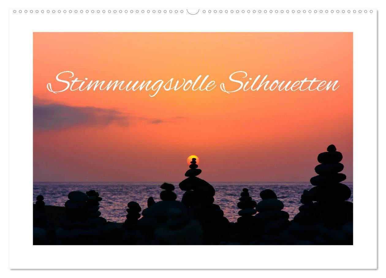 Stimmungsvolle Silhouetten (Wandkalender 2024 DIN A2 quer), CALVENDO Monatskalender