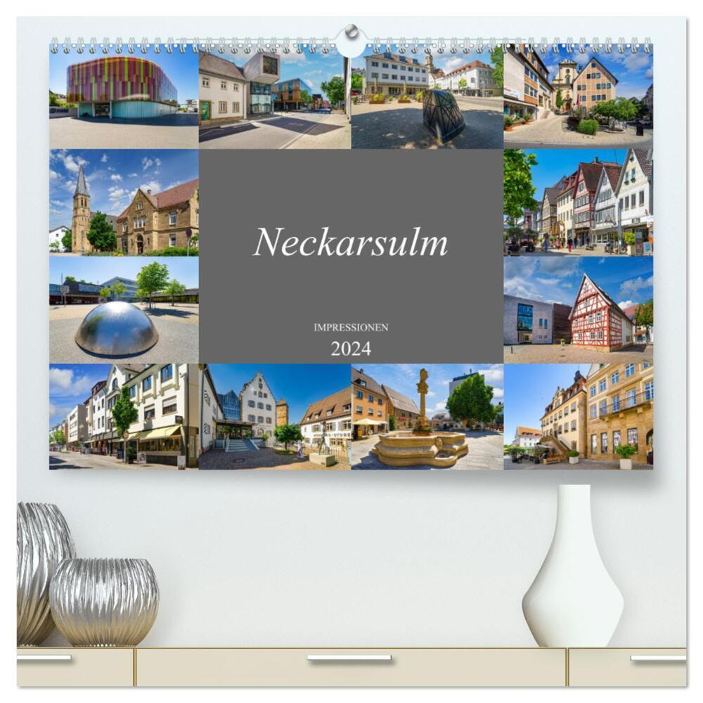 Neckarsulm Impressionen (hochwertiger Premium Wandkalender 2024 DIN A2 quer), Kunstdruck in Hochglanz