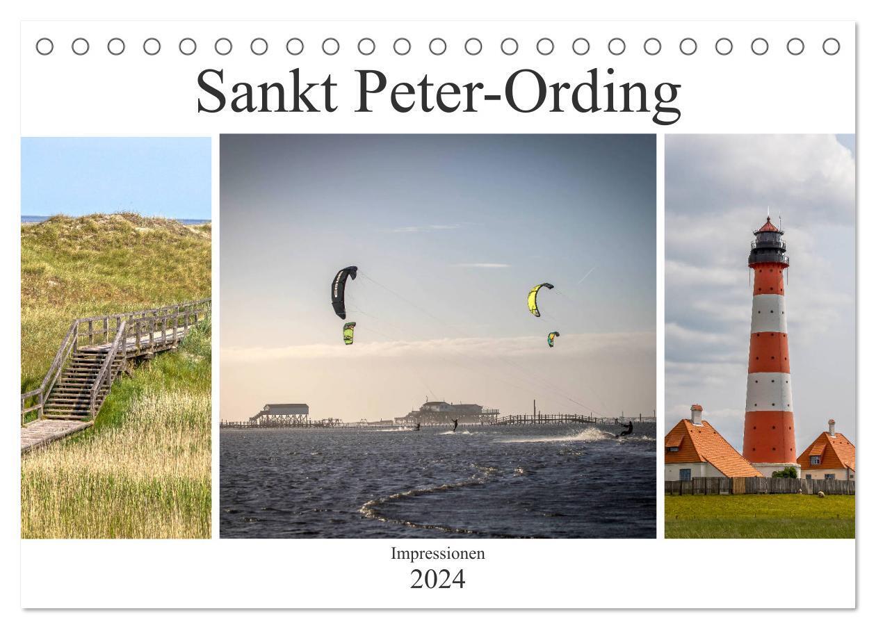 Impressionen aus Sankt Peter-Ording (Tischkalender 2024 DIN A5 quer), CALVENDO Monatskalender