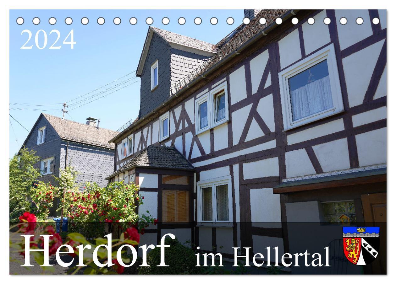Herdorf im Hellertal (Tischkalender 2024 DIN A5 quer), CALVENDO Monatskalender