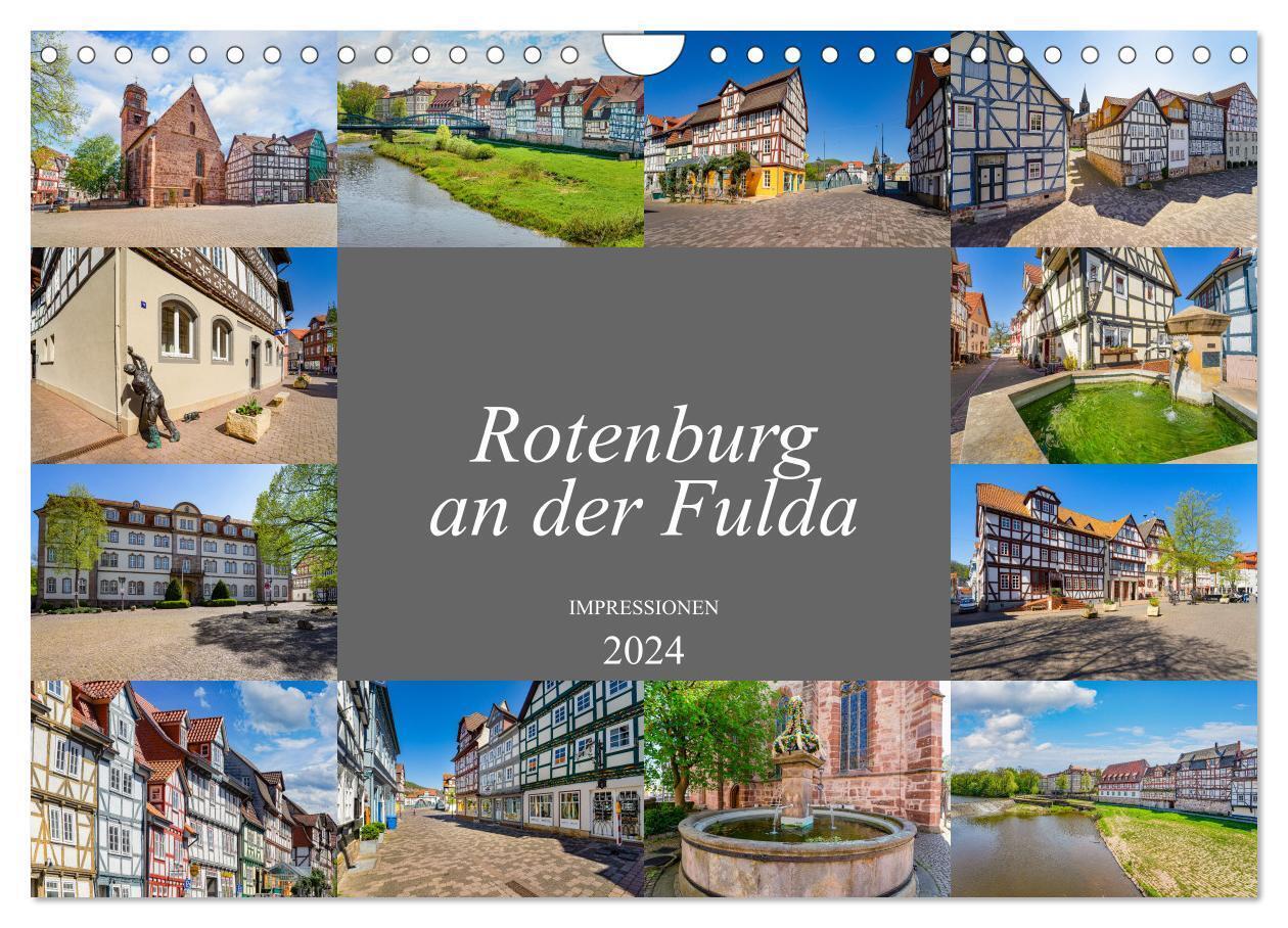Rotenburg an der Fulda Impressionen (Wandkalender 2024 DIN A4 quer), CALVENDO Monatskalender
