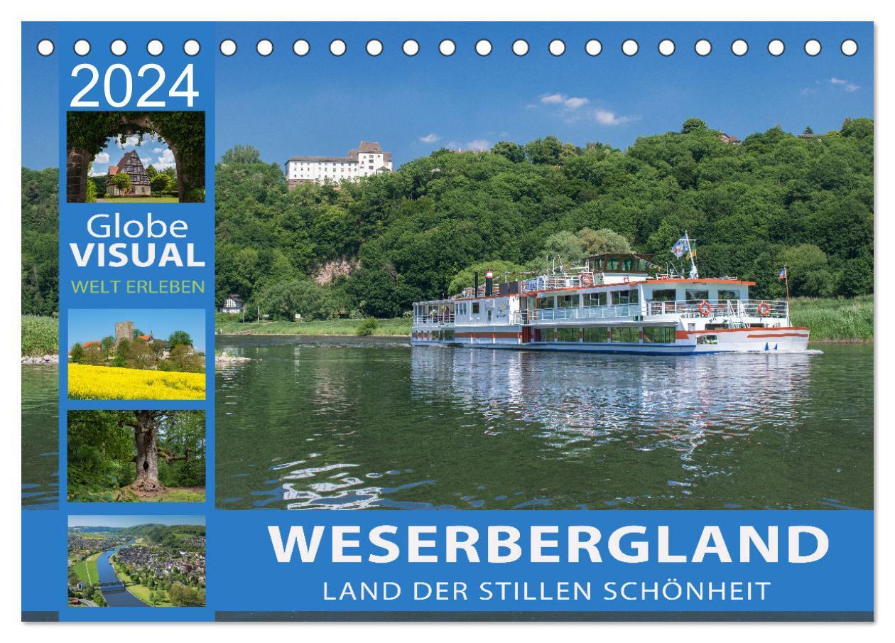 WESERBERGLAND - Land der stillen Schönheit (Tischkalender 2024 DIN A5 quer), CALVENDO Monatskalender