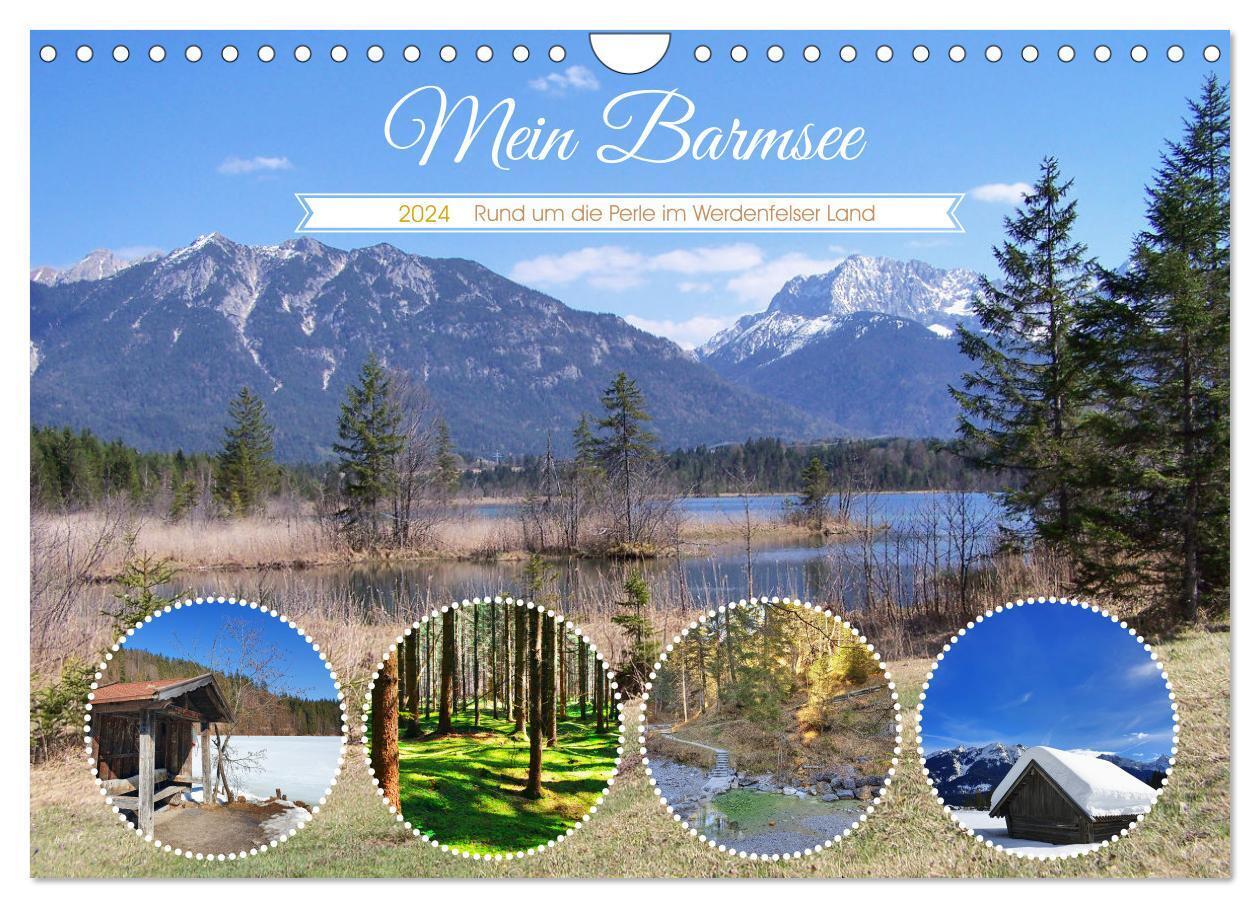 Mein Barmsee - Rund um die Perle im Werdenfelser Land (Wandkalender 2024 DIN A4 quer), CALVENDO Monatskalender