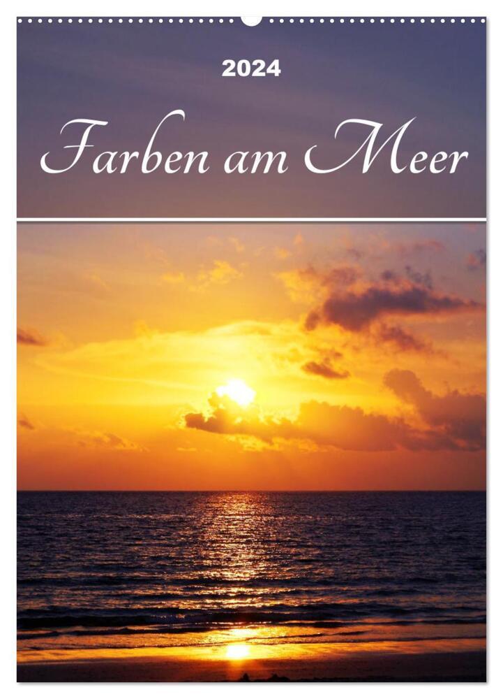 Farben am Meer (Wandkalender 2024 DIN A2 hoch), CALVENDO Monatskalender