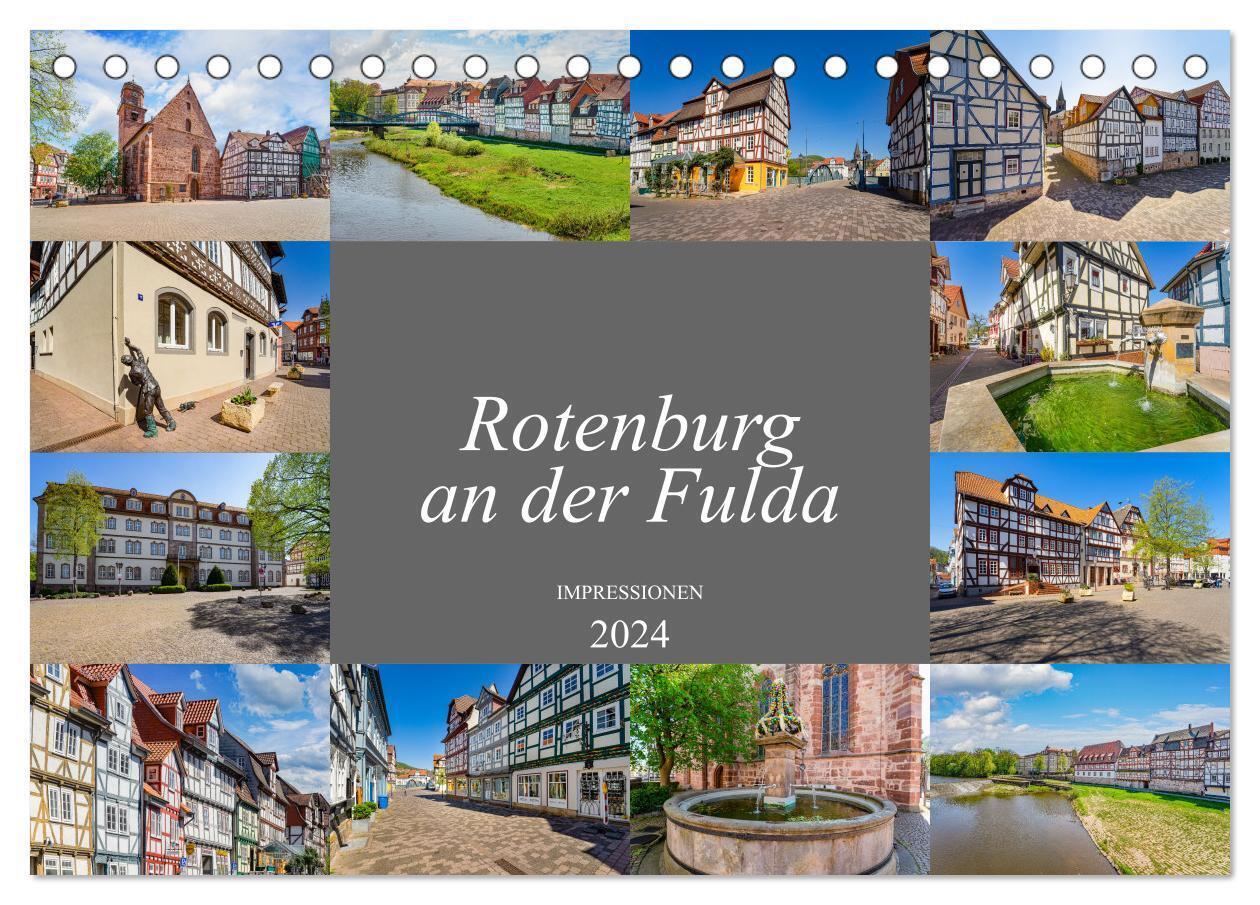 Rotenburg an der Fulda Impressionen (Tischkalender 2024 DIN A5 quer), CALVENDO Monatskalender