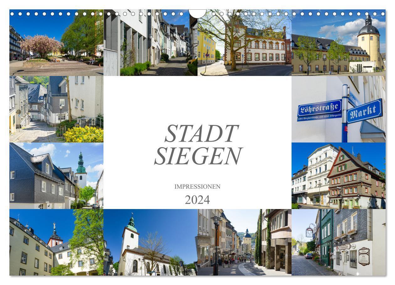 Stadt Siegen Impressionen (Wandkalender 2024 DIN A3 quer), CALVENDO Monatskalender