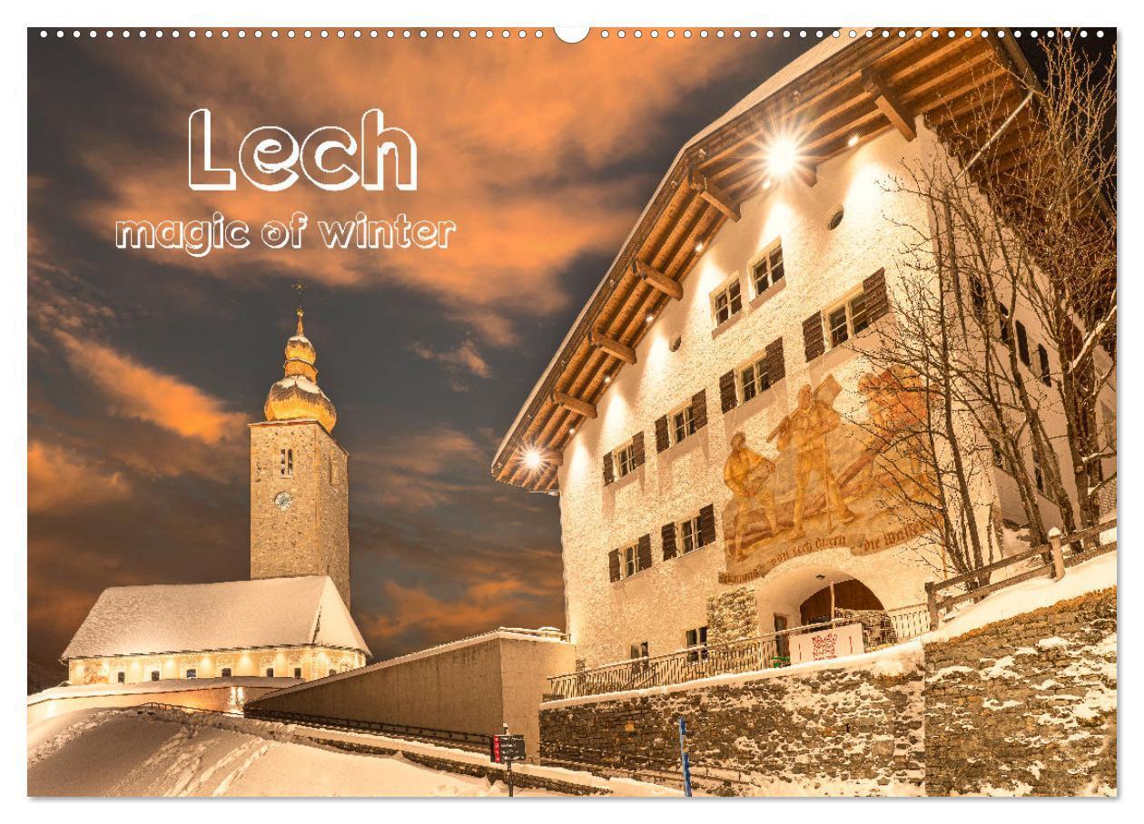 Lech magic of winter (Wandkalender 2024 DIN A2 quer), CALVENDO Monatskalender