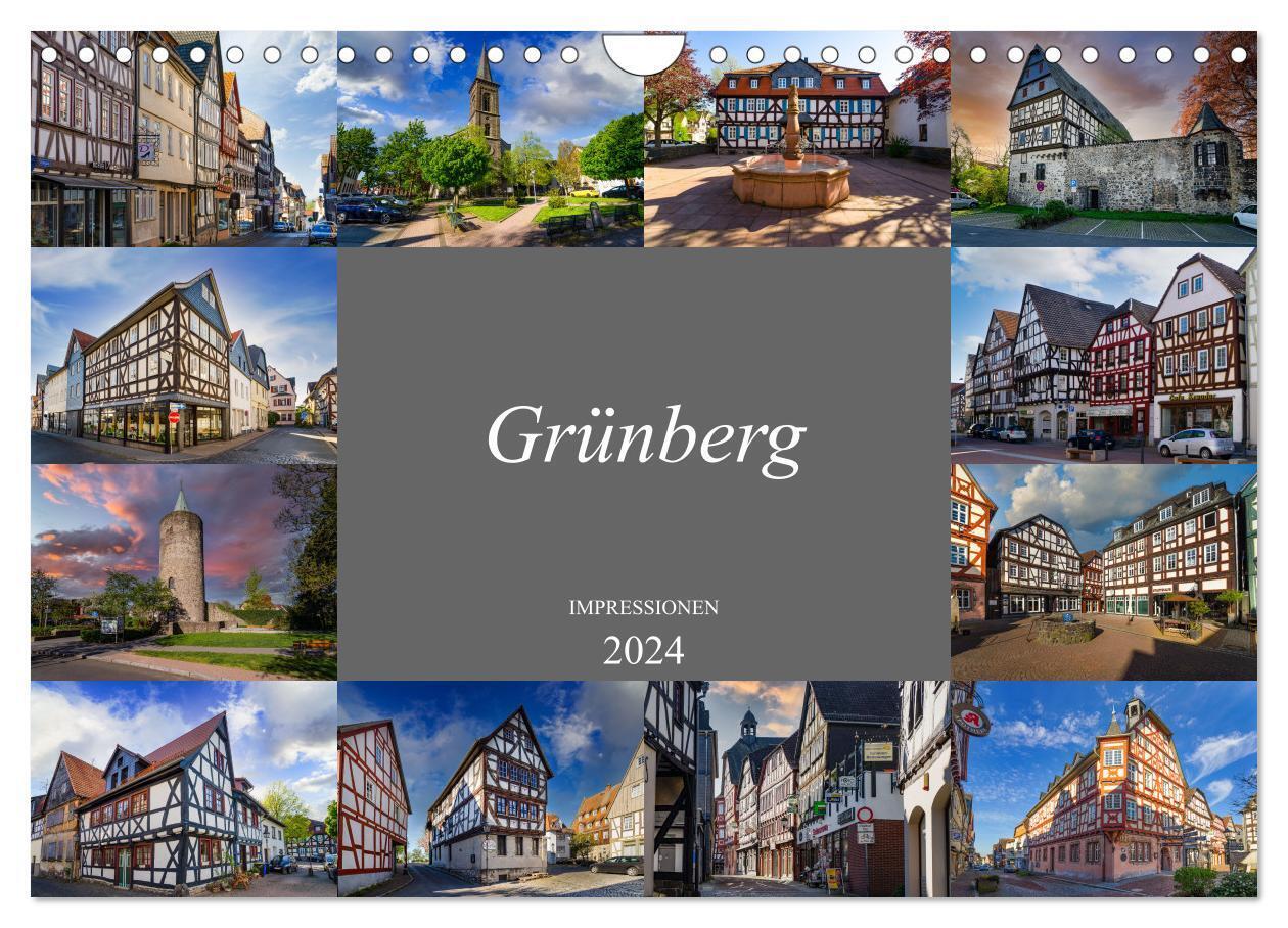 Grünberg Impressionen (Wandkalender 2024 DIN A4 quer), CALVENDO Monatskalender