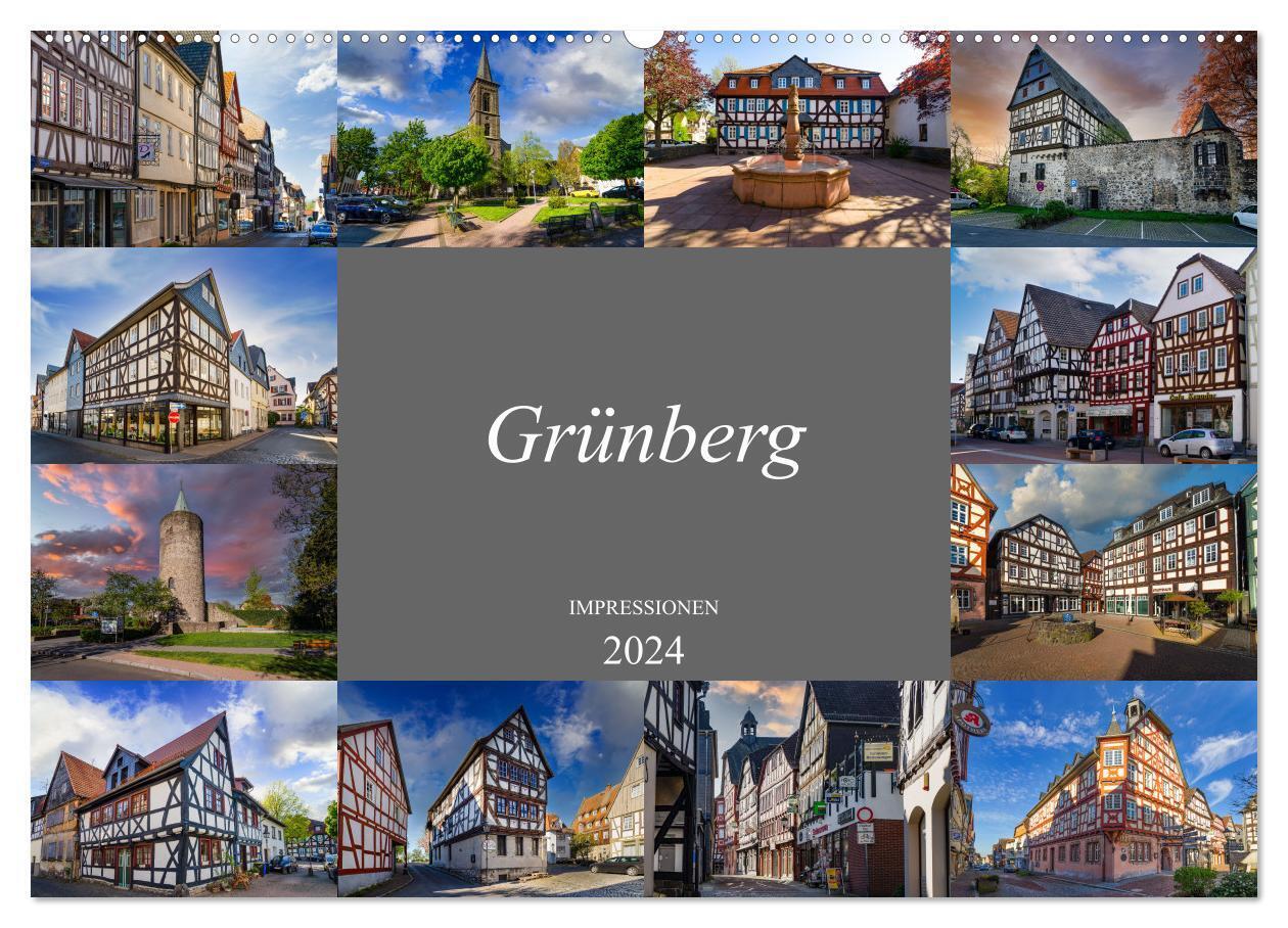 Grünberg Impressionen (Wandkalender 2024 DIN A2 quer), CALVENDO Monatskalender