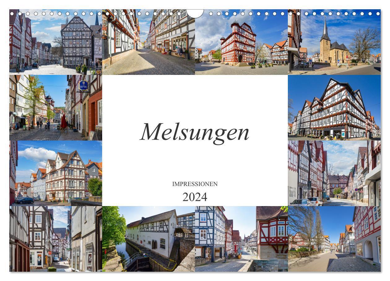 Melsungen Impressionen (Wandkalender 2024 DIN A3 quer), CALVENDO Monatskalender