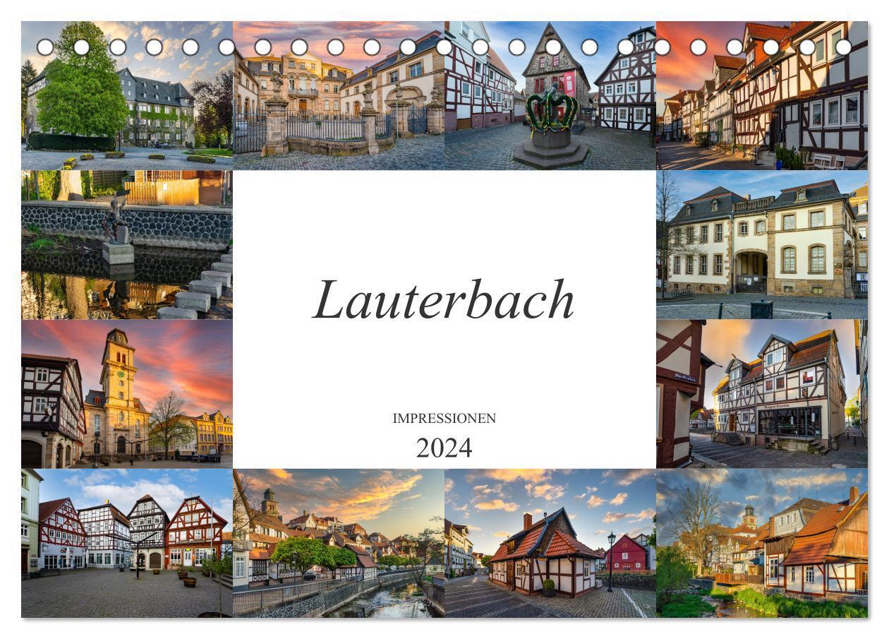 Lauterbach Impressionen (Tischkalender 2024 DIN A5 quer), CALVENDO Monatskalender