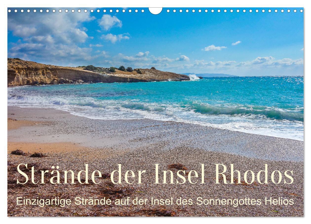 Strände der Insel Rhodos (Wandkalender 2024 DIN A3 quer), CALVENDO Monatskalender