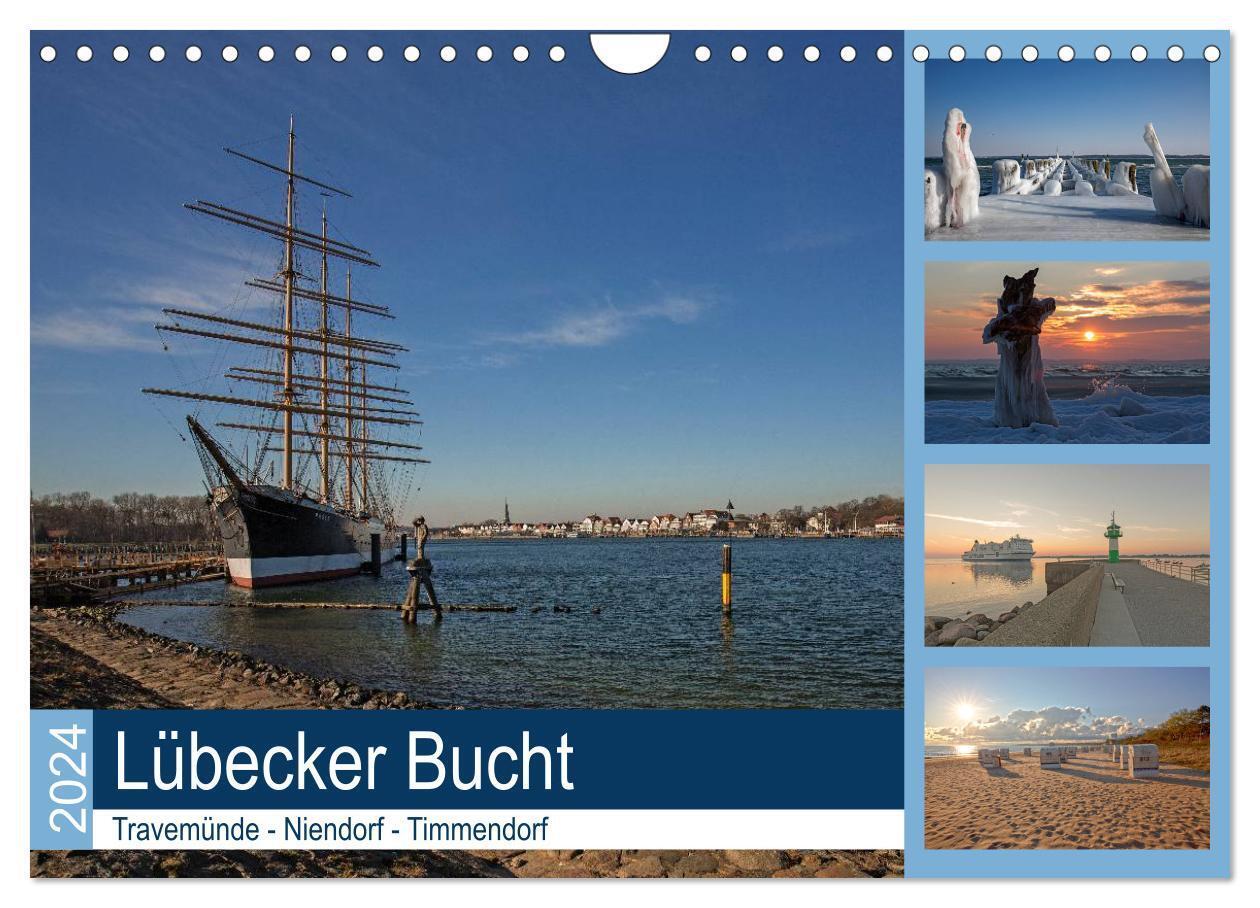 Lübecker Bucht - Travemünde - Niendorf - Timmendorf (Wandkalender 2024 DIN A4 quer), CALVENDO Monatskalender
