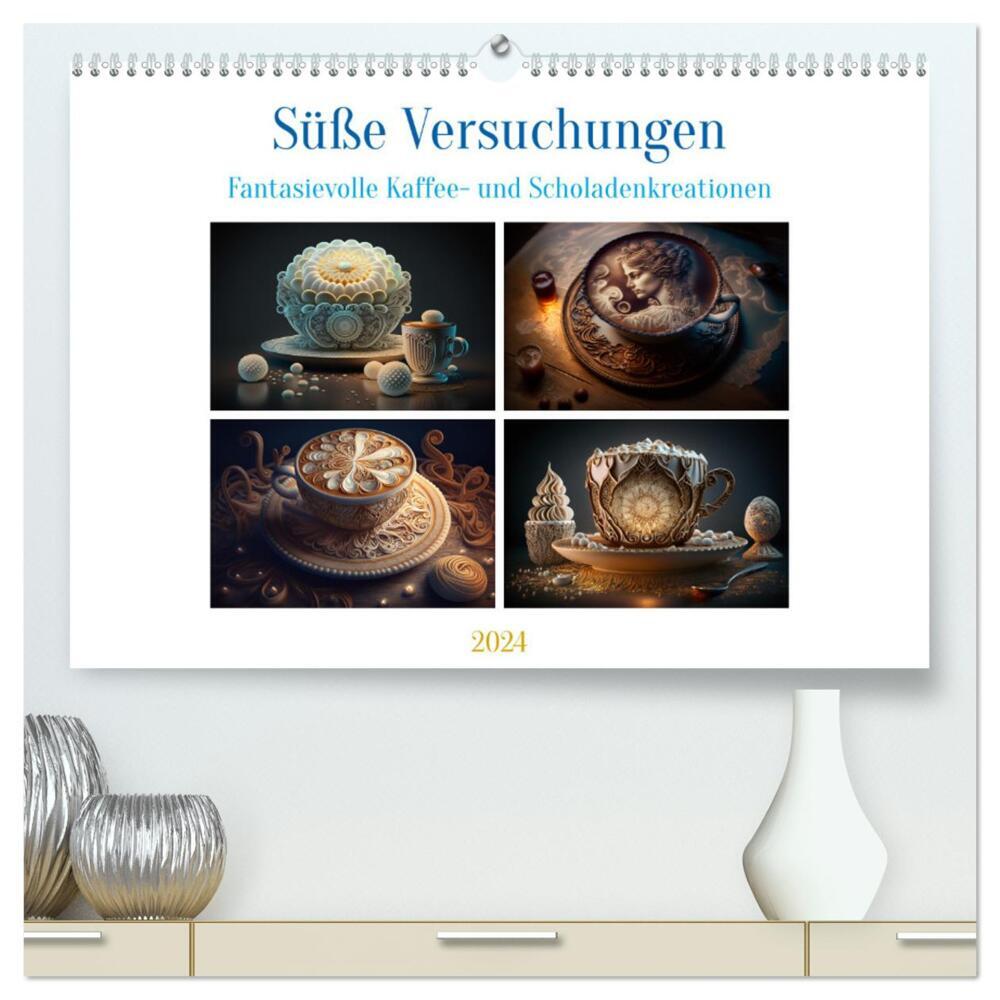 Süße Versuchungen (hochwertiger Premium Wandkalender 2024 DIN A2 quer), Kunstdruck in Hochglanz
