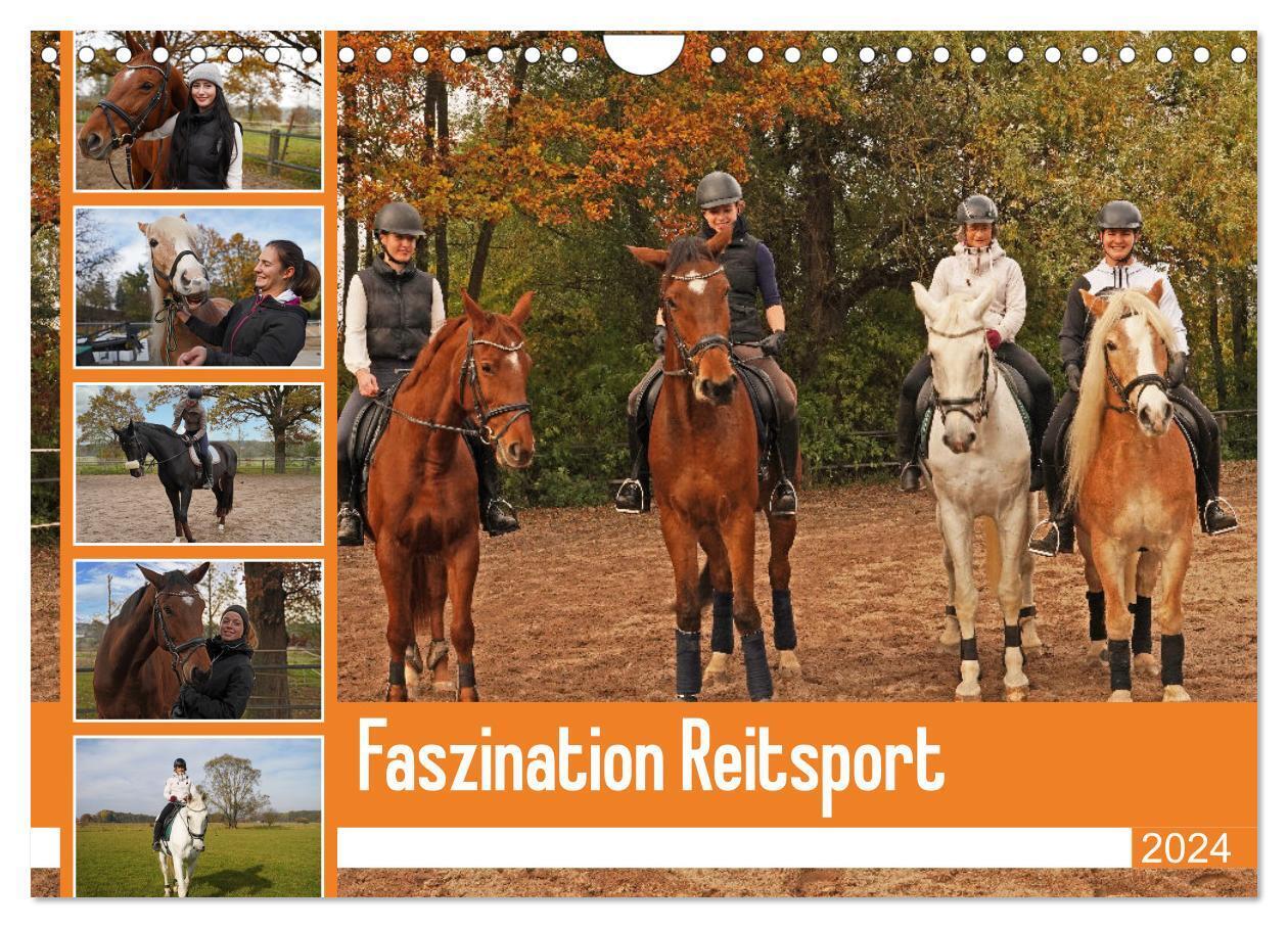Faszination Reitsport (Wandkalender 2024 DIN A4 quer), CALVENDO Monatskalender